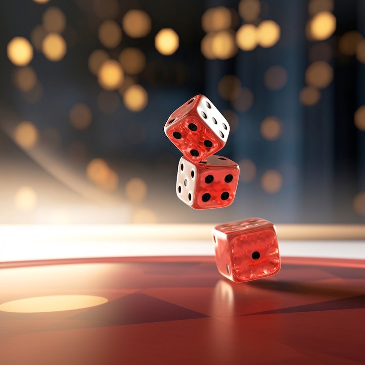 Close-up meja roulette dengan dealer dan pemain melihat layar interaktif